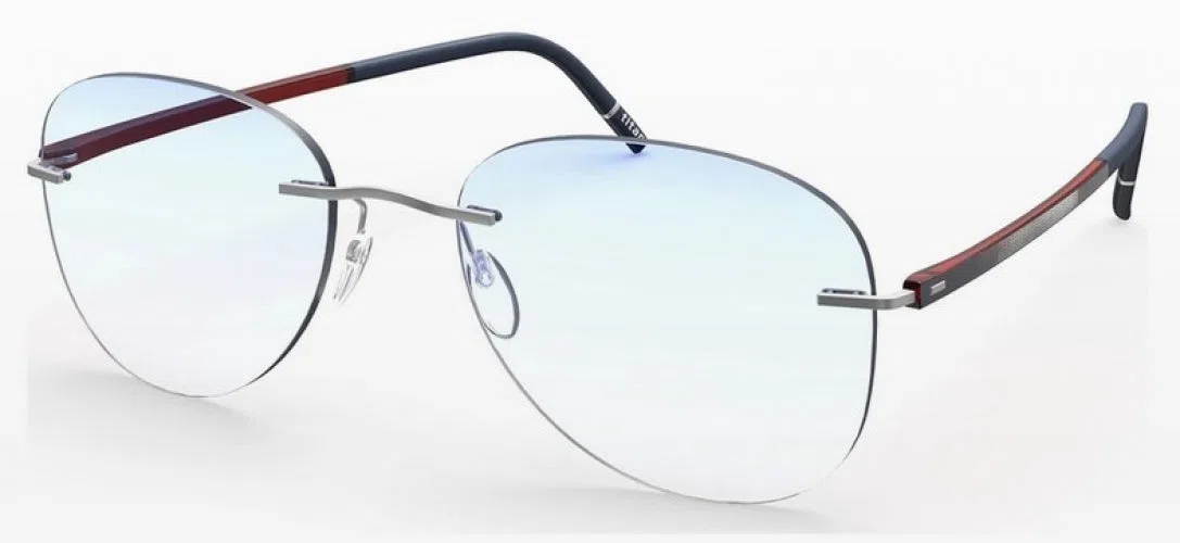 Silhouette The Wave Color Groove Demo Rimless 5567 Eyeglasses - view 91